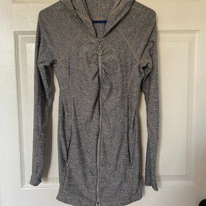 Athleta Heather Gray Vitamin Sea Zip-up Jacket Size S